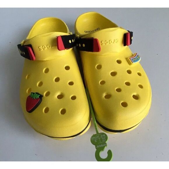 Crocs X PAC-MAN ALL-TERRAIN CLOG SHOES 209322-7C1 Only 2 Jibbitz Men's Sz 12 NEW - Picture 1 of 13